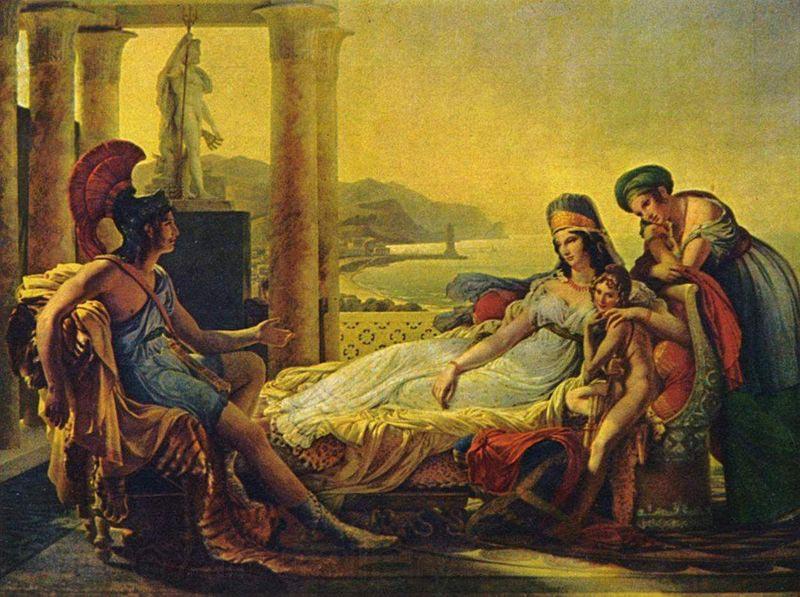Baron Pierre-Narcisse Guerin Aeneas tells Dido the misfortunes of the Trojan city Spain oil painting art
